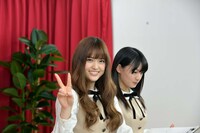 松村沙友理（手前）