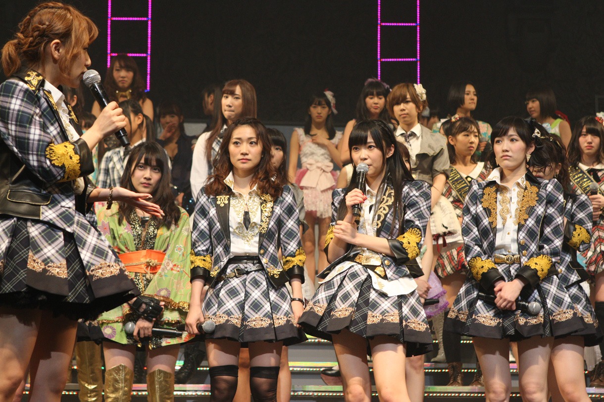 「AKB48グループ大組閣祭り」開催発表直後のAKB48。 (c)AKS
