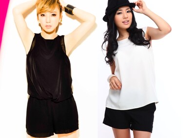 左からAZU、蒼井そら。