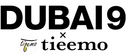 「DUBAI9×tieemo」ロゴ