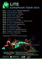 「LITE Europian tour 2014」フライヤー