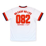 「NO CARP NO LIFEレプリカユニフォーム」ホームの裏デザイン。