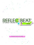 「REFLEC BEAT plus」のタイトル画面。