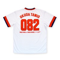「OKUDA TAMIOレプリカユニフォーム」ホームの裏デザイン。