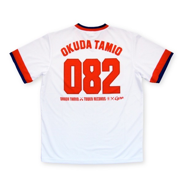 「OKUDA TAMIOレプリカユニフォーム」ホームの裏デザイン。