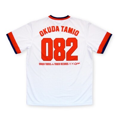 「OKUDA TAMIOレプリカユニフォーム」ホームの裏デザイン。
