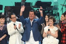 左から森山良子、さだまさし、加山雄三、加藤登紀子。