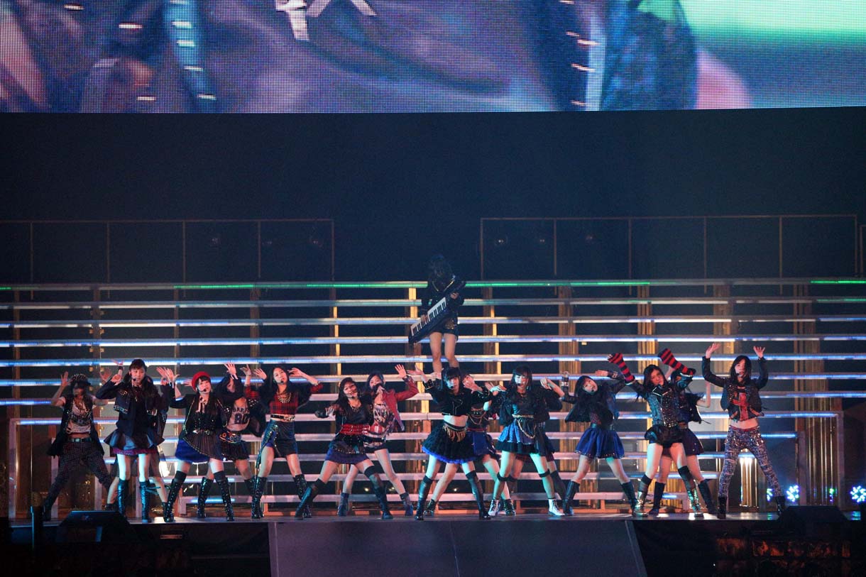 「Escape」を披露するSKE48。 (c)AKS