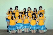 終演後、記者会見に出席したSKE48メンバー。 (c)AKS