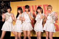 でんぱ組.inc。写真右の最上もがは体調不良のため「神相撲大会」を欠場。