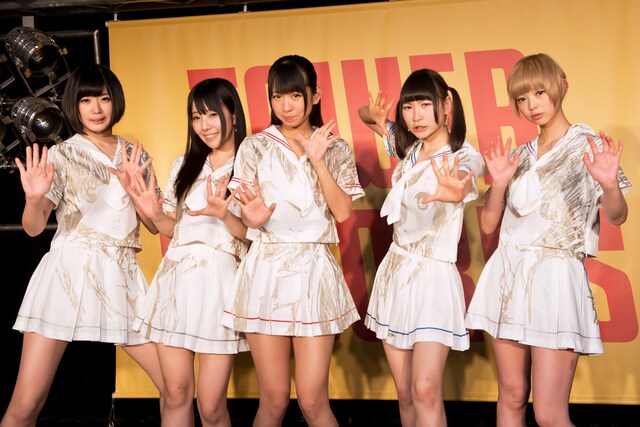 でんぱ組.inc。写真右の最上もがは体調不良のため「神相撲大会」を欠場。