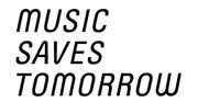 「MUSIC SAVES TOMORROW」ロゴ。