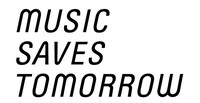 「MUSIC SAVES TOMORROW」ロゴ。