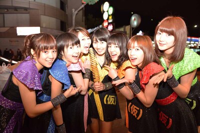 アップアップガールズ（仮）「ENJOY!! ENJO(Y)!!」PV撮影の様子。