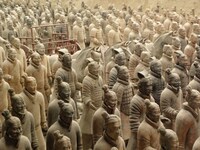 姫路・太陽公園の兵馬俑。