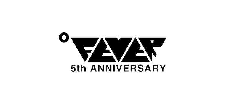 新代田FEVERの5周年ロゴ。