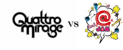 「QUATTRO MIRAGE vs @JAM vol.1」ロゴ