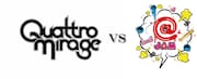 「QUATTRO MIRAGE vs @JAM vol.1」ロゴ