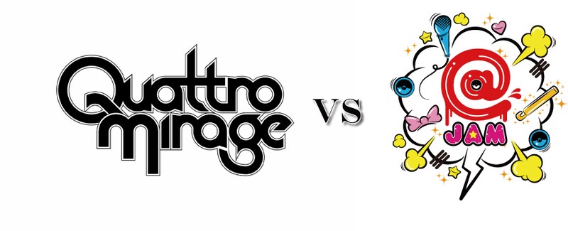 「QUATTRO MIRAGE vs @JAM vol.1」ロゴ
