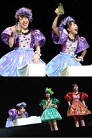 今週の人気の画像5位は「ももクロ、担当カラー交換ライブで混乱パフォーマンス」より、最下位になってしまった紫担当の百田夏菜子が罰ゲームの青汁の炭酸割りを飲む様子。