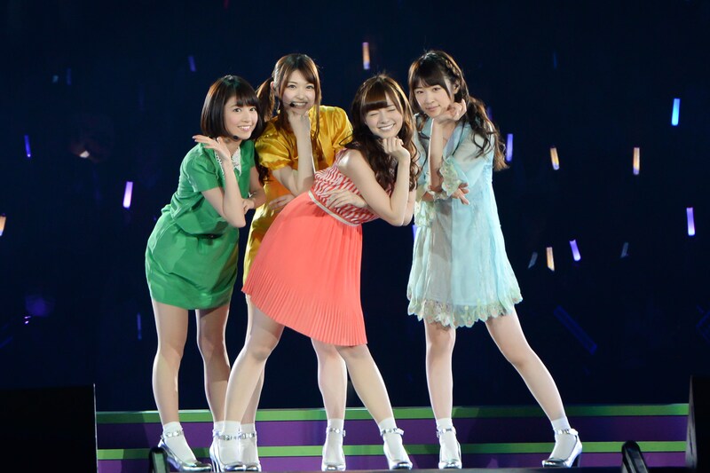 左から橋本奈々未、松村沙友理、白石麻衣、高山一実。