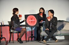 台湾で行われた福山雅治の記者会見の様子。