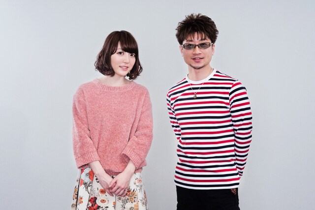 花澤香菜（左）と北川勝利（右）。