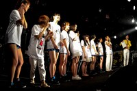 ライブ後のMCの様子。