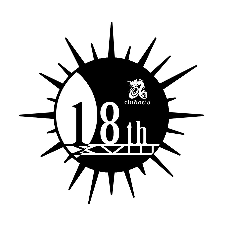 「clubasia 18th Anniversary」ロゴ
