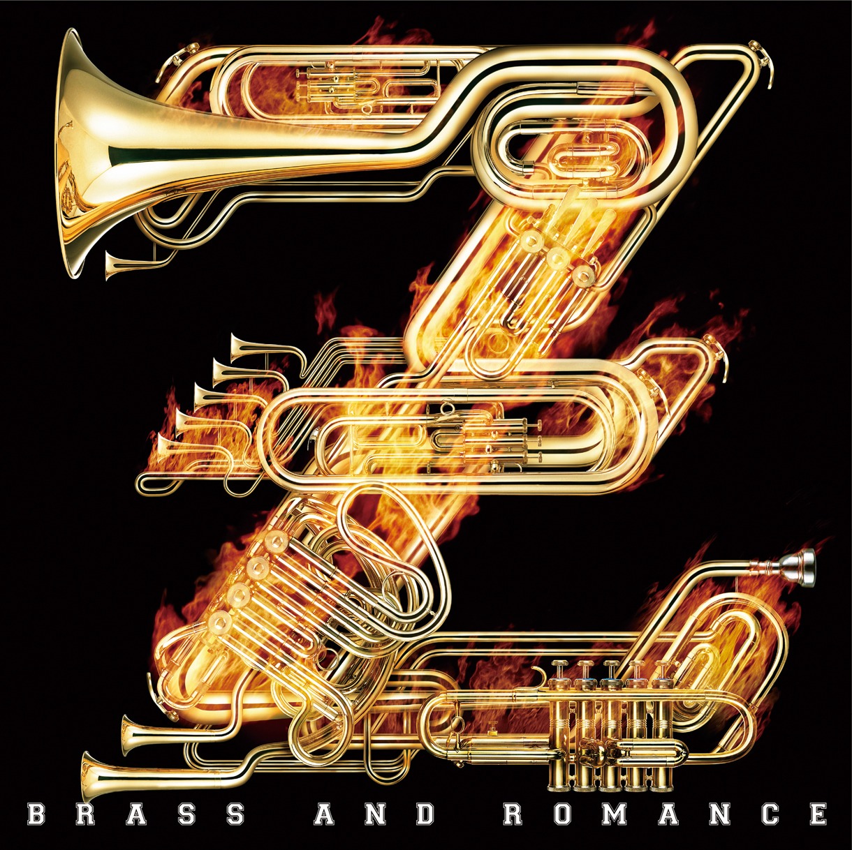 指揮：栗田博文 / 演奏：シエナ・ウインド・オーケストラ「ブラバンももいろクローバーZ！～BRASS AND ROMANCE～」ジャケット