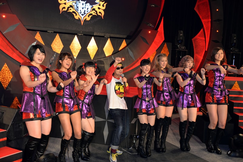 バイク川崎バイクとBerryz工房。