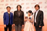 「戦国無双4」完成発表会フォトセッションの様子。