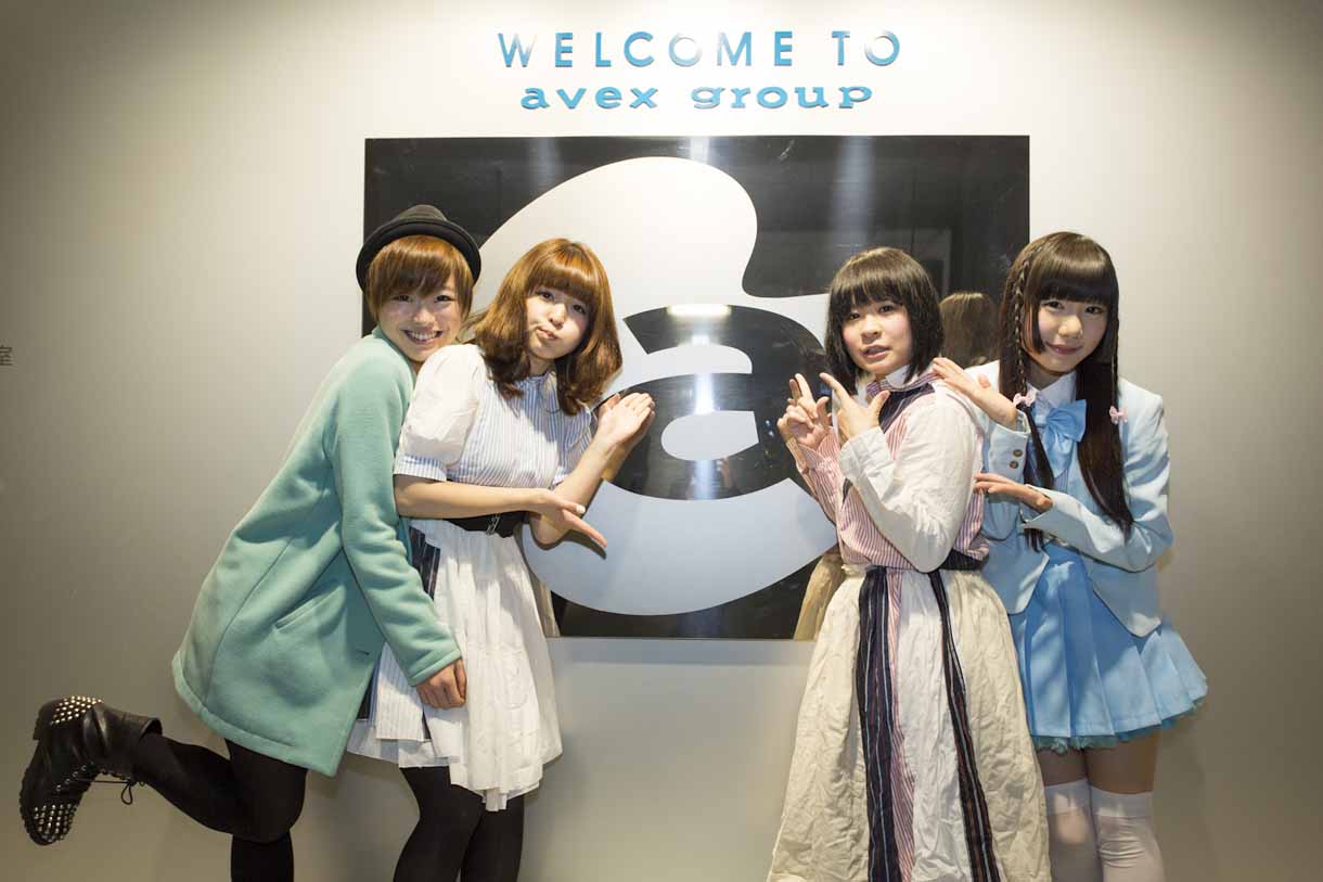 BiS初期メンバー。左からナカヤマユキコ、プー・ルイ、ヒラノノゾミ、ヨコヤマリナ。