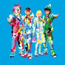 イラスト化したSEKAI NO OWARI。