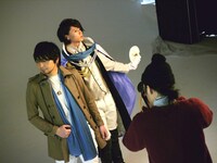 カエサル役の中村悠一（左）と北村諒（右）のツーショット。