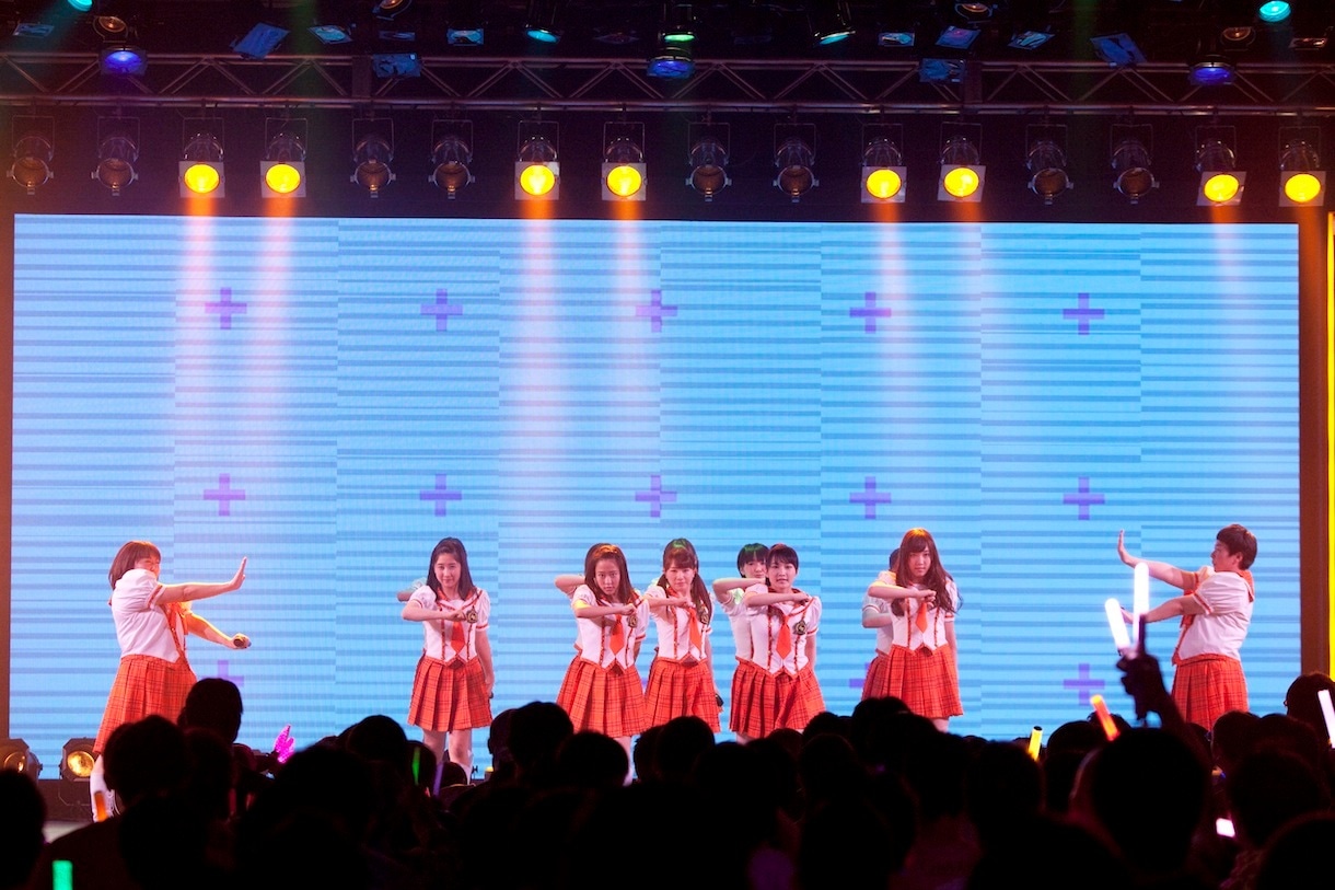 モリ娘。ライブの様子。