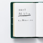 「私立手越女子高等学校 公式生徒手帳」見本。庄司芽生が演じる宇佐美の手書きメモ。