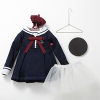 「私立手越女子高等学校 公式 ミュニデ(R)着せ替えペットボトルホルダー（セーラー服バージョン）」見本