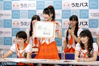 ニコニコ生放送「【モーニング娘。'14】がニコニコにやってきた 初の全員集合ニコ生特番 by 『うたパス』」の様子。