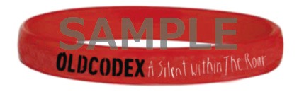 タワーレコードおよびTOWERmini全店、TOWER RECORDS ONLINEにてOLDCODEXのニューアルバム「A Silent, within The Roar」を購入した人には先着で、タワーレコードオリジナル特典「YORKE.デザイン『ラバーバンド』」と「シリアルNo.入り応募用紙」がプレゼントされる。