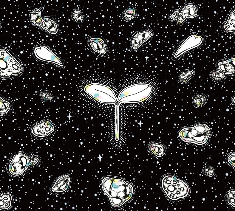 asobius「pray&grow」ジャケット