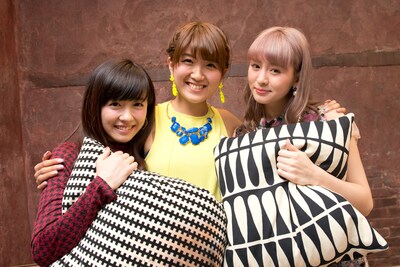 Berryz工房の（左から）清水佐紀、徳永千奈美、菅谷梨沙子。