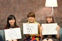 （左から）清水佐紀、徳永千奈美、菅谷梨沙子。