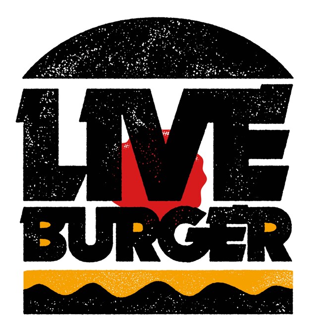 「LIVE BURGER」ロゴ