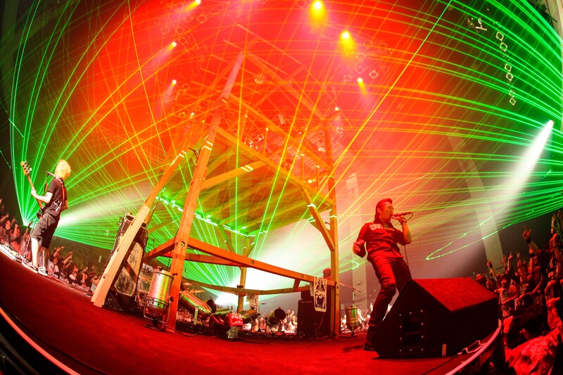 「SPACE SHOWER TV "LIVE with YOU" ～怒髪天～」の様子。