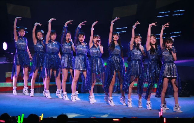 モーニング娘。'14「モーニング娘。'14コンサートツアー2014春～エヴォリューション～」東京・オリンパスホール八王子公演の様子。