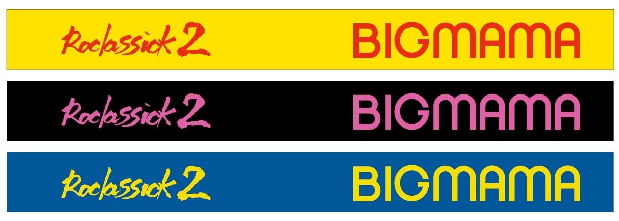 BIGMAMA「Roclassick 2」購入者特典のラバーリストバンドデザイン。