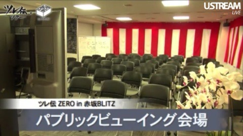 無観客ライブとパブリックビューイングスペースの模様はUstreamでも中継された。