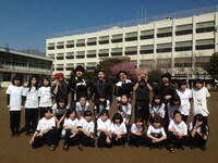 「13日の金曜日」ビデオクリップ撮影時のオフショット。