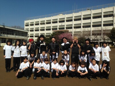 「13日の金曜日」ビデオクリップ撮影時のオフショット。